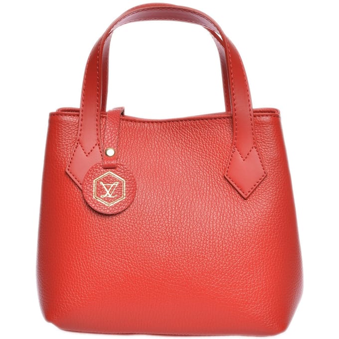 Luisa Vannini Rood Rundleer Tas