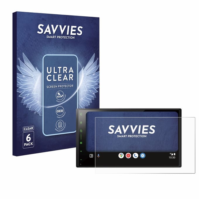 Savvies - Screenprotector voor Pioneer SPH-DA77DAB - Folie Beschermfolie transparant 6 Stuks