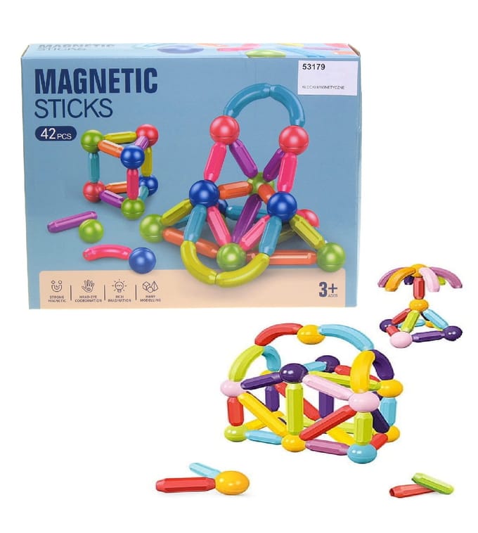 Super Magnetisch - Grote Magnetische Blokken 42 Stuks  3+