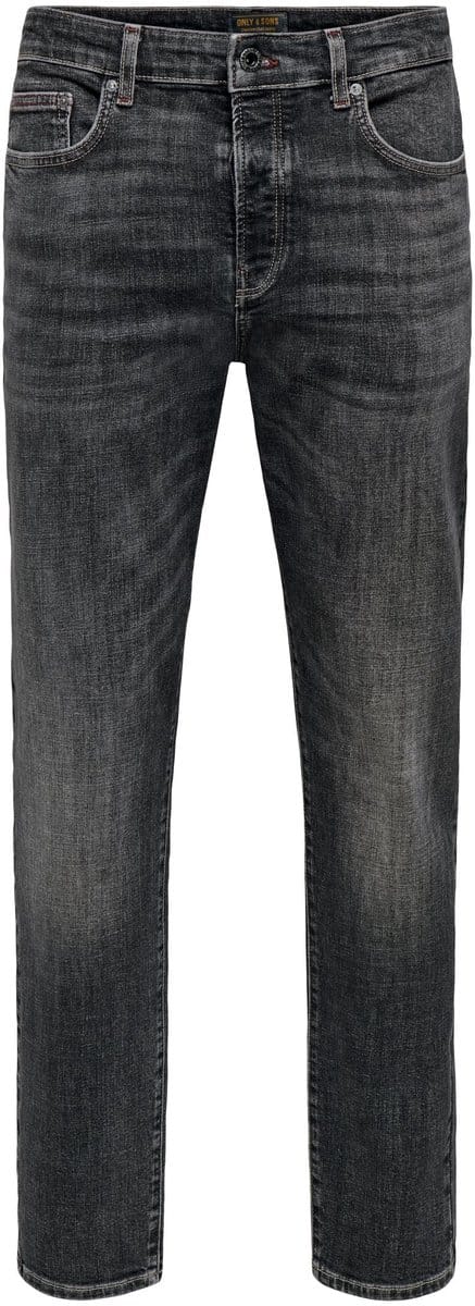 ONLY&SONS - ONSYOKE TAPERED BLACK 6598 CRO DNM - Heren - Jeans