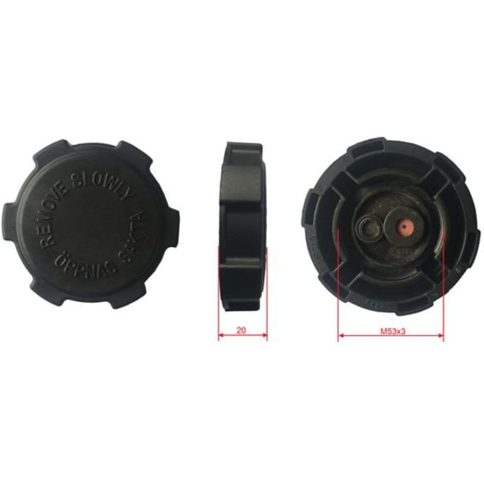 Dop, koelmiddelreservoir THERMOTEC DBSC003TC