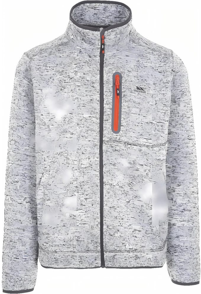 Trespass fleecejas/fleecepullover Bingham - Herenfleece At300 grijs gemêleerd