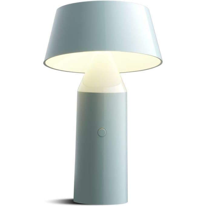 MARSET Bicoca LED tafellamp op batterijen lichtblauw