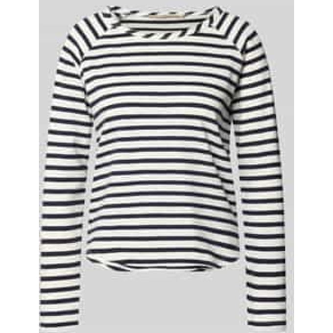 Longsleeve met ronde hals en gerolde zoom