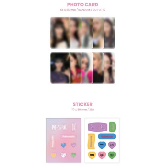 woo!Ah! 4e Single Album 'Pit-a-Pat' (Poca ver.) black