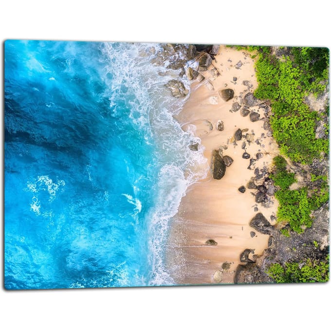 TMK ArtDeko - Snijplank - Glas - 52cm - 40cm - Kleurrijk Ontwerp