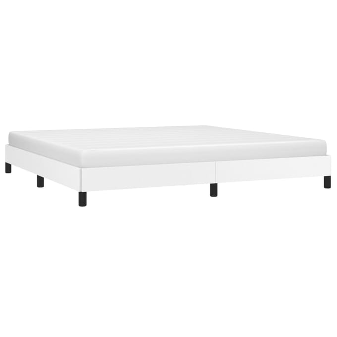 vidaXL - Bedframe - kunstleer - wit - 200x200 - cm