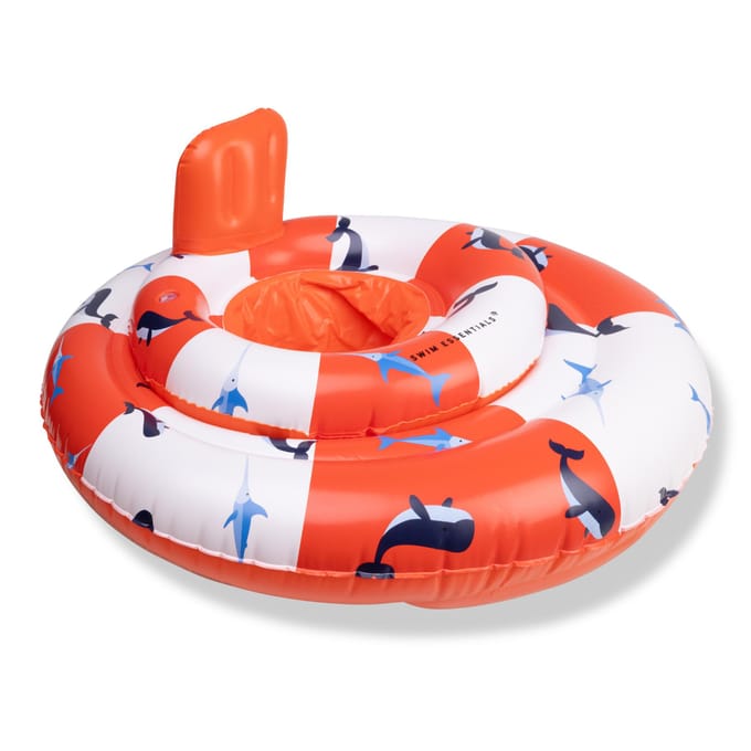 Swim Essentials baby float ocean stripes 69cm 0-1 jaar