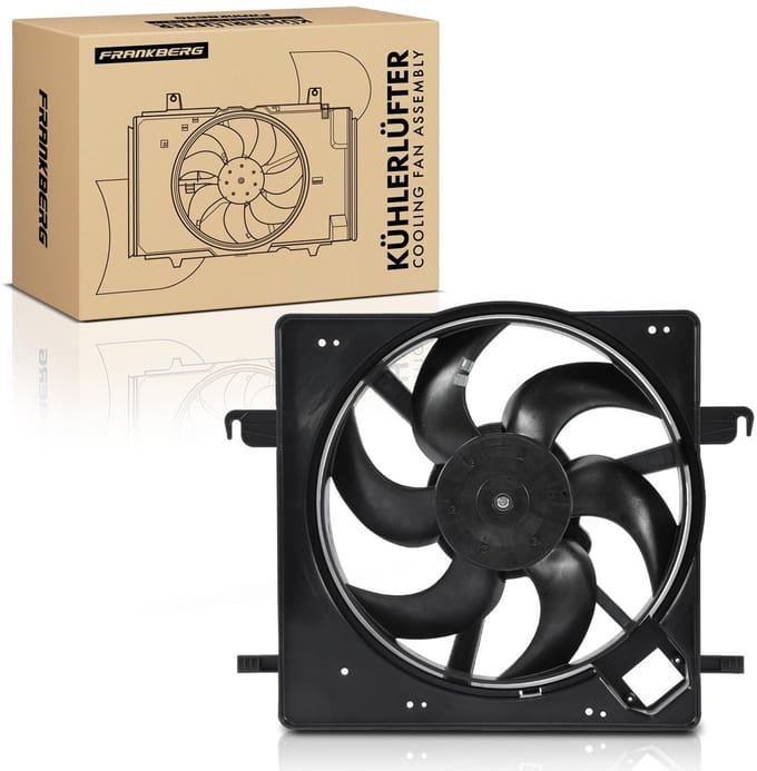 Frankberg 1x Motorradiator enkele ventilator