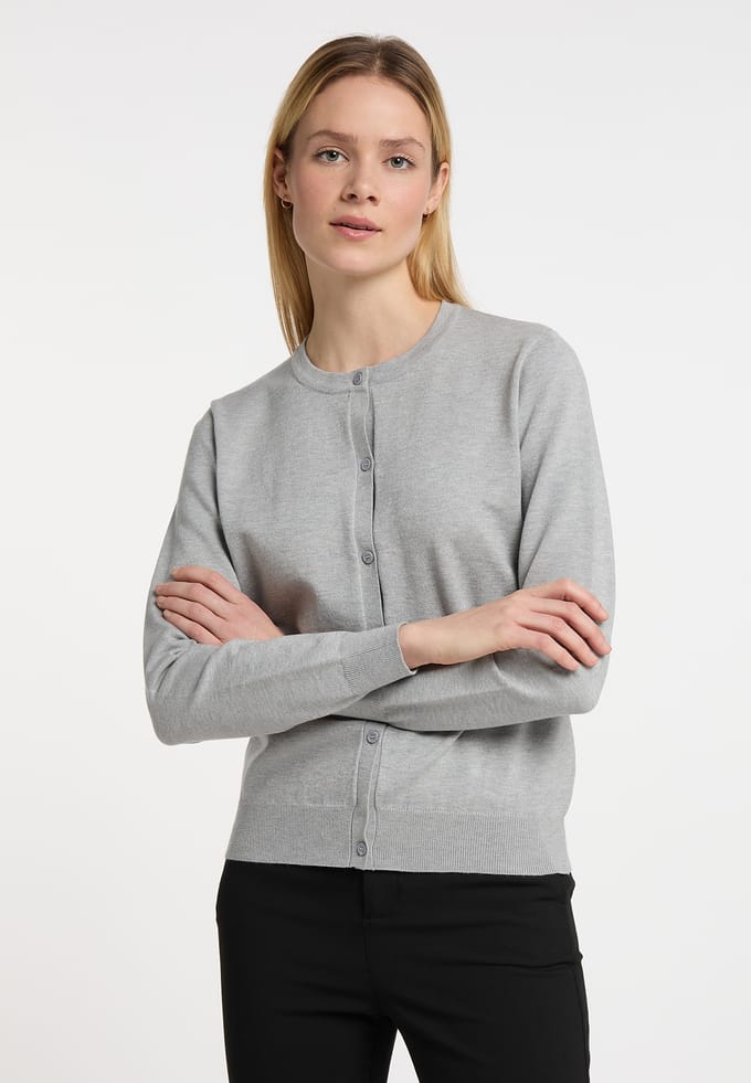 Dreimaster Vest Dames grijs melange