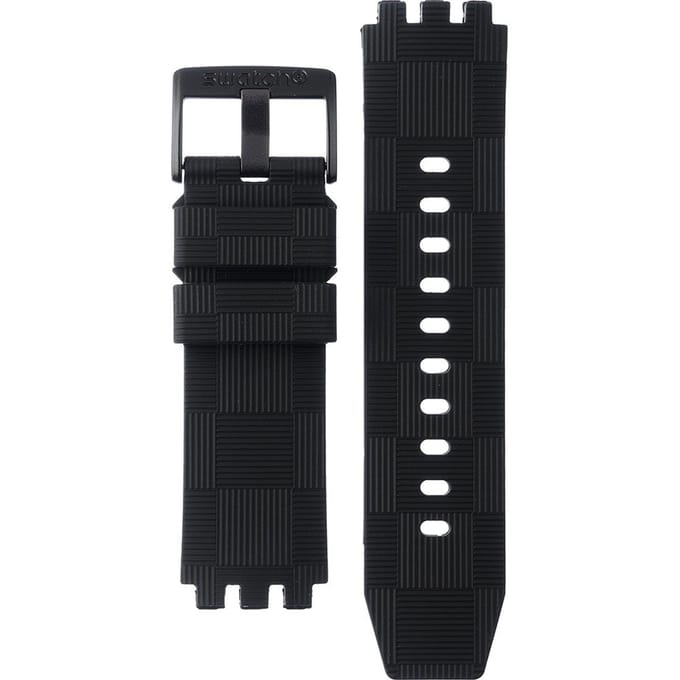 Swatch Plastic - BigBold - SB0/SO27 ASB02B404 SB02B404 Chequered Silver Horlogeband