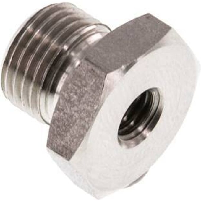 M5 x G 1/8'' F/M RVS Verloopring 40 Bar