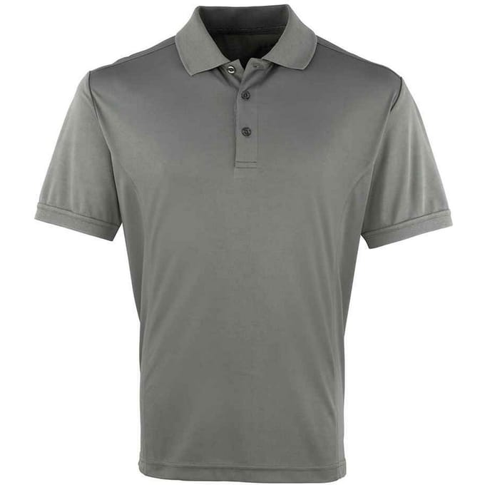 Premier Heren Coolchecker Pique Poloshirt (Donkergrijs)