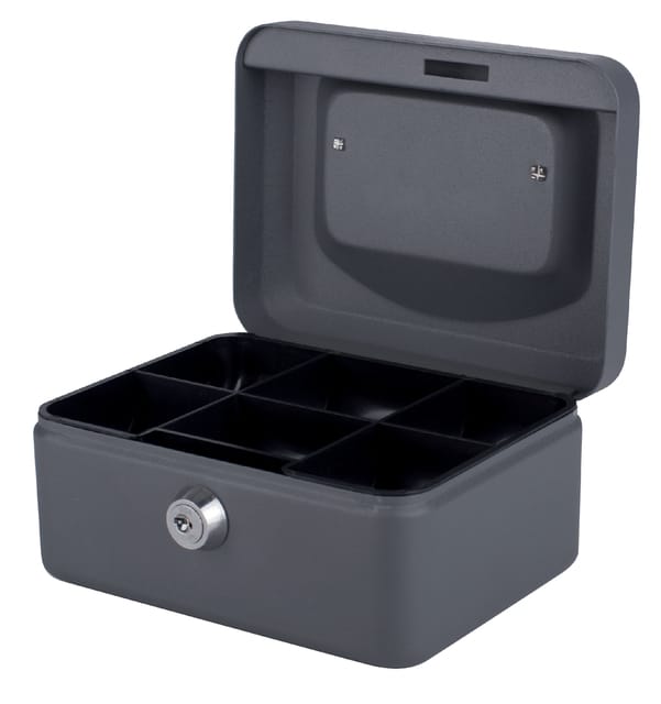 Spardose Quantore 150x115x80mm grau