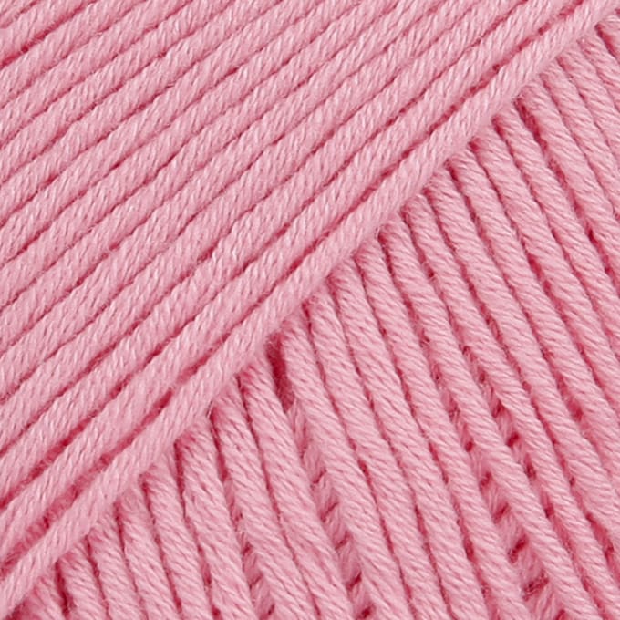 DROPS Safran Uni Colour - 02 roze - Katoen Garen