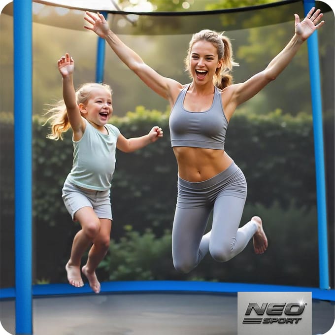 Tuintrampoline 10ft/312cm met extern net en ladder Neo-Sport