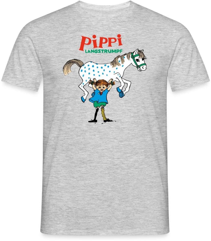 Pippi Langkous En Kleine Witte Avonturen T-Shirt Heren