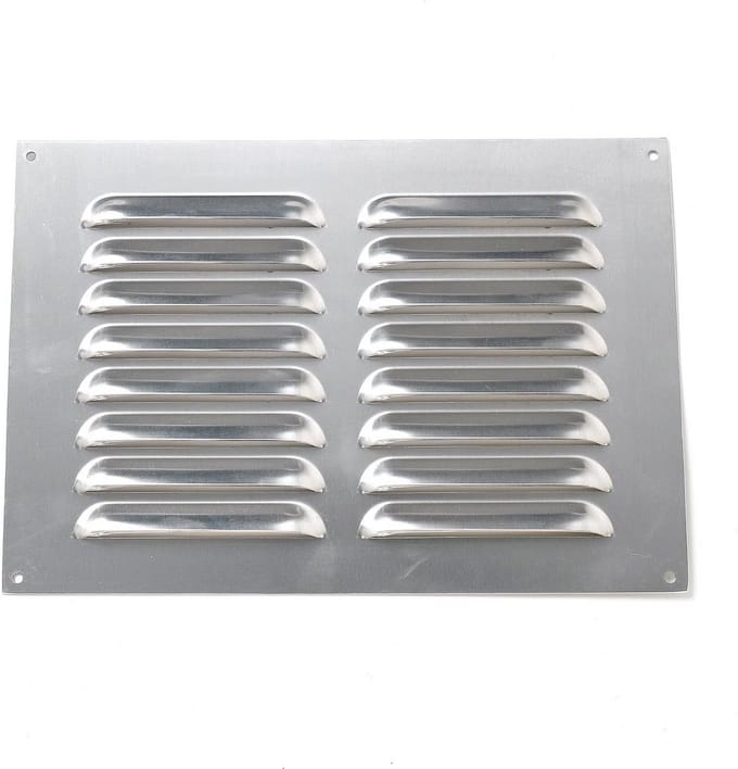 Gleuf ontluchtingsrooster 9 x 6 inch - aluminium, wit