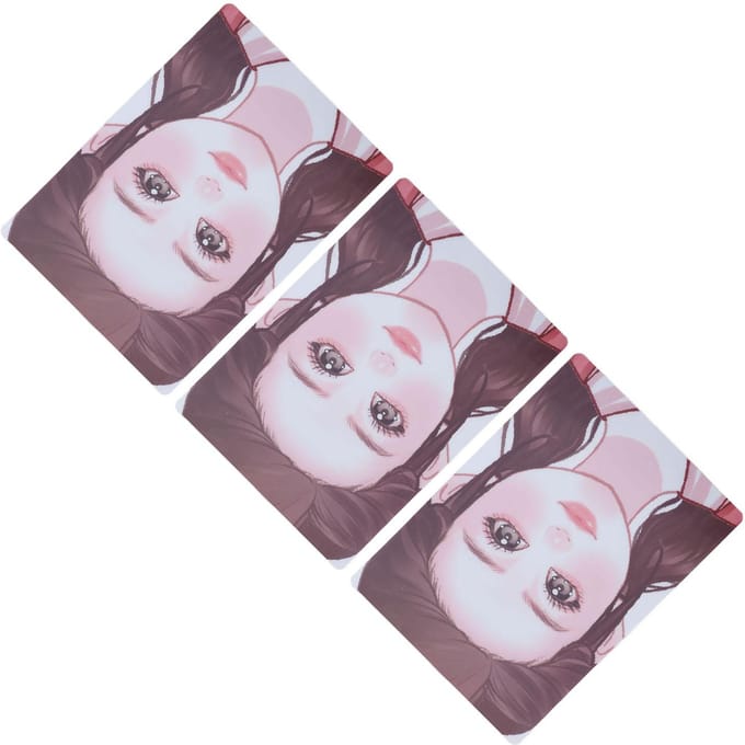3 stuks Make-up Schilderen Oefenbord Herbruikbaar Schilderoefening Sjabloon Podium Make-up Tool voor Thuis white