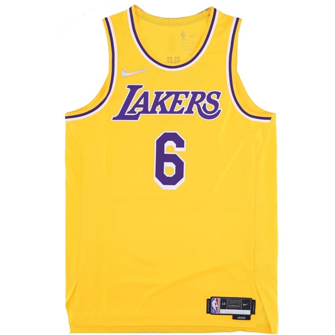 Basketbaltanktop voor heren Nba Dri Fit Adv Authentic Icon Jersey nr. 23 Lebron James Loslak
