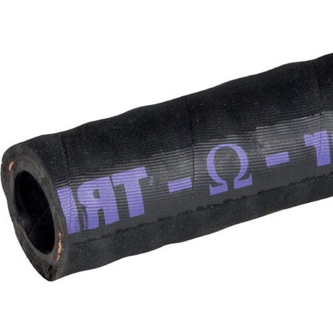Zuur en loog bestendige EPR Parker zuig- en drukslang 38 mm (ID) 1 m