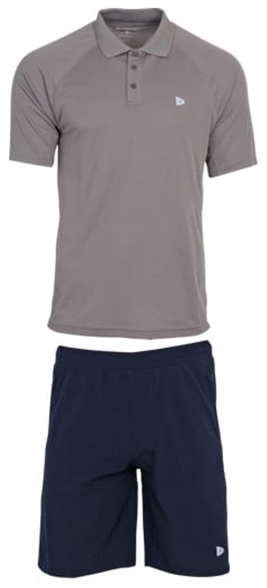 Donnay - Multi Sportset Zac - Trainingsset - Navy/Steel Grey (730) - maat S