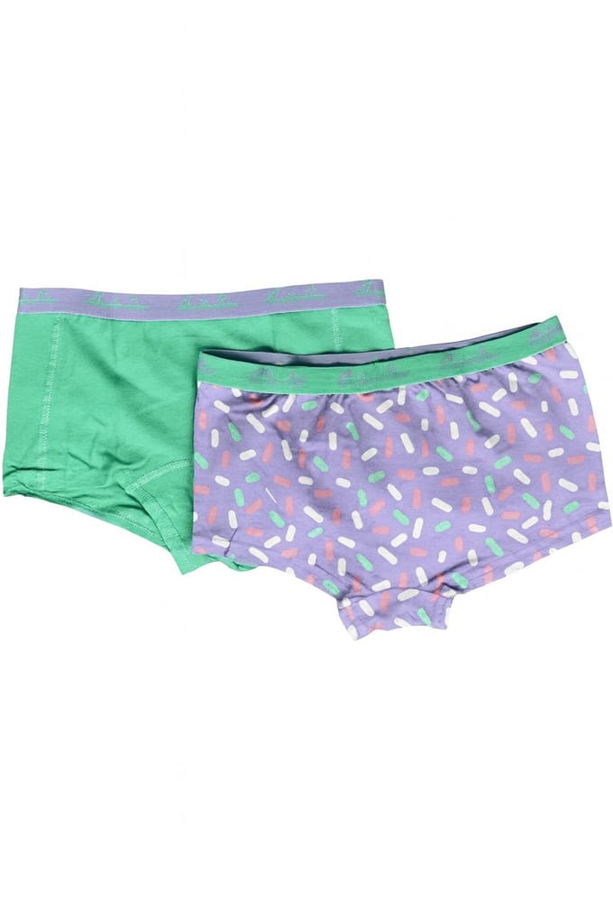 Australian Meisjes boxers mint & lavendel 2-Pack maat 134-140