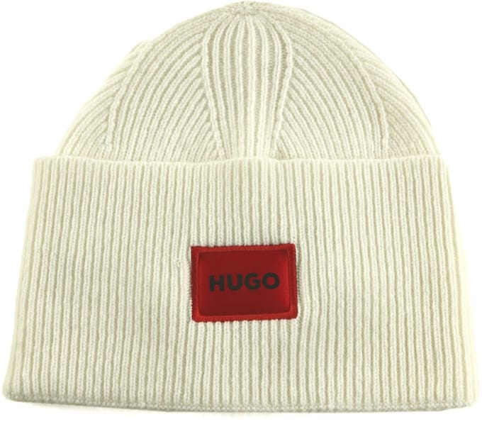 HUGO muts Xaff 6 Beanie Natural wit