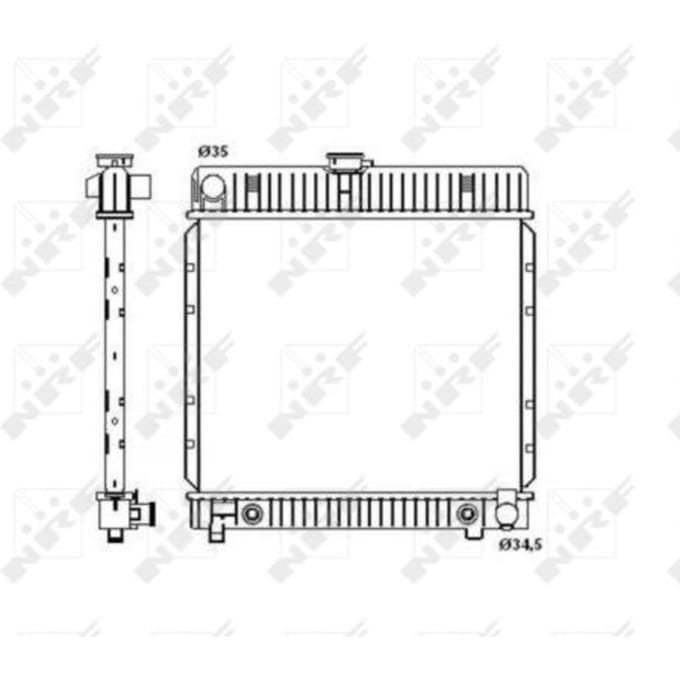 Radiator, motorkoeling NRF 514250