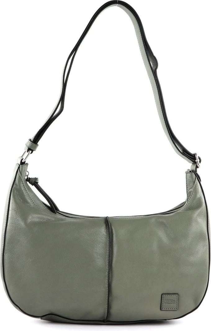 FREDsBRUDER Leren Schoudertas Ginsberg Shoulderbag Sage Groene