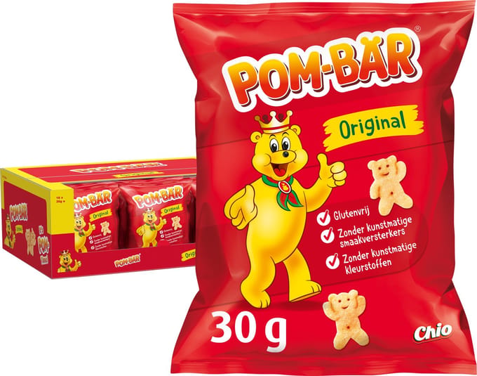 Pom-Bär Original portion packs - Chips - 18 x 30 gram