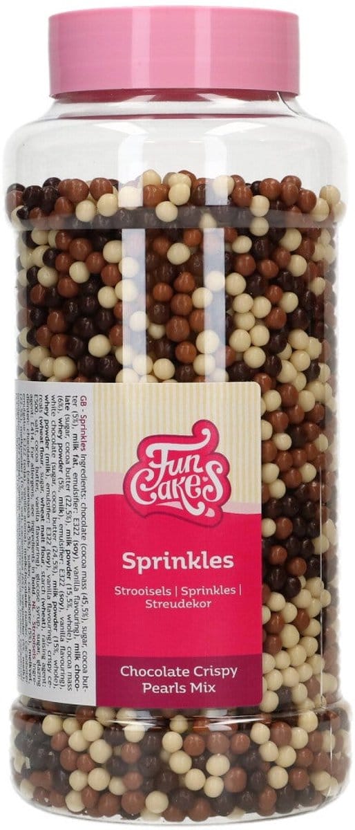 FunCakes Chocolate Crispy Pearls Mix - 500 g - Chocolade Decoraties