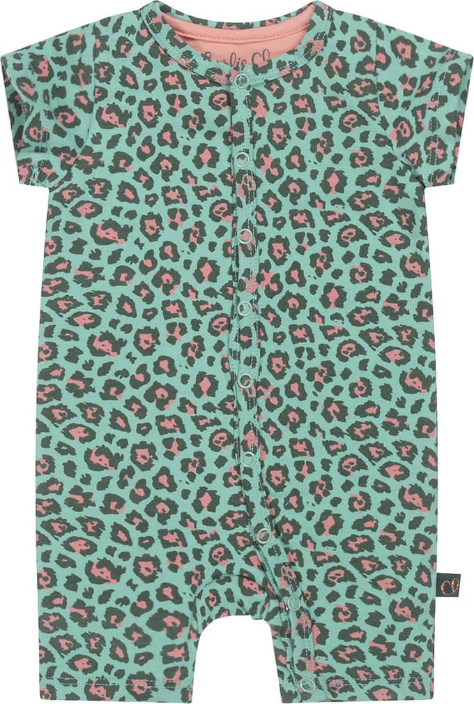 Charlie Choe - Pyjama - Groen - Panter - Maat 68