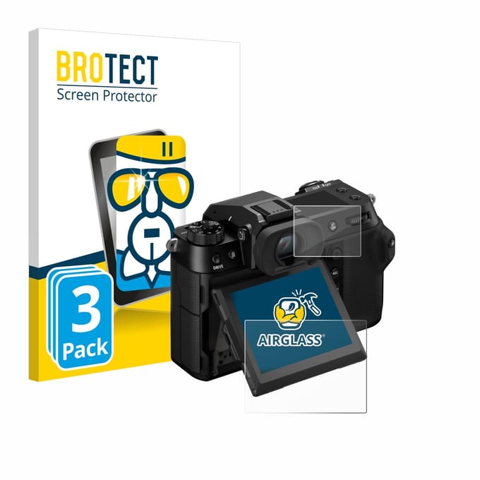 Screenprotector 3 Stuks voor Fujifilm GFX100S II (Display + Schouderdisplay) Beschermglas transparant