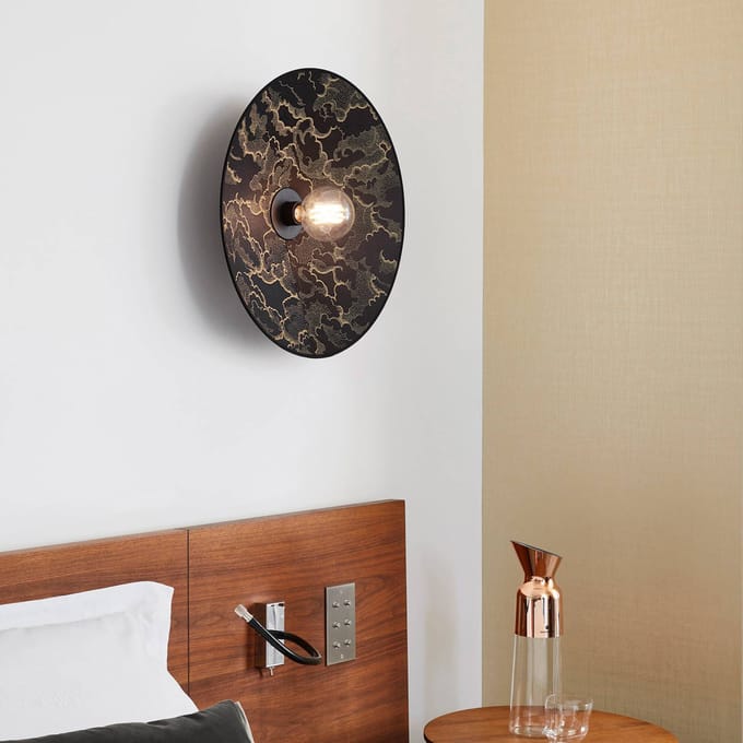 MARKET SET Gatsby wandlamp kumo zwart Ø 50 cm