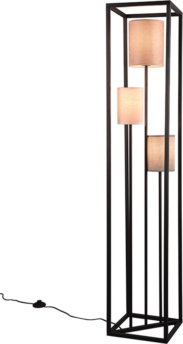 Trio Ross - Vloerlamp - Wit;Zwart