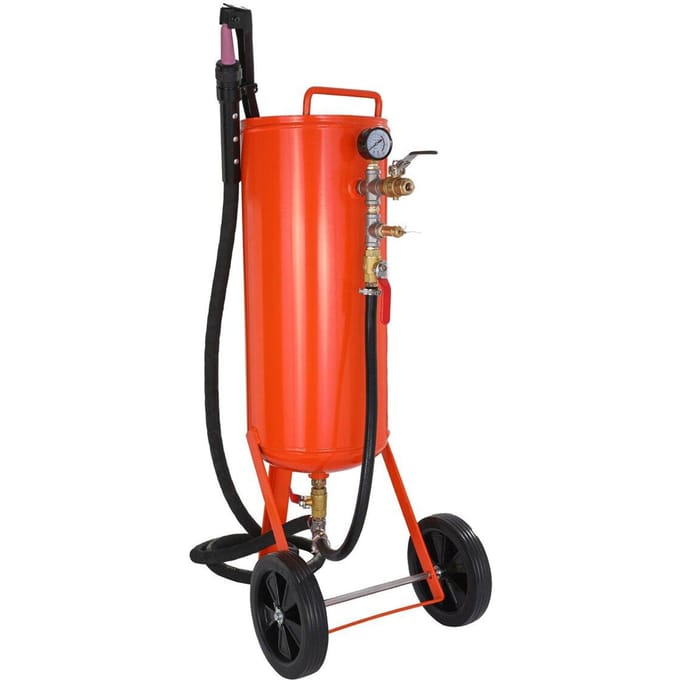 10 Gallon Heavy-Duty Zandstraler 60-110 PSI met 2 Mondstukken & 7,5ft Slang