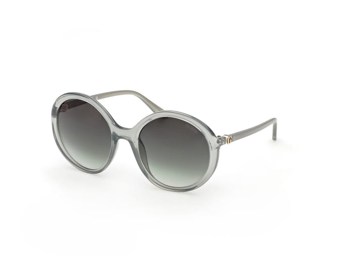 Guess Dames Zonnebril 93p Gu00281 Transparent Shiny Light Green/55-21-140 gray
