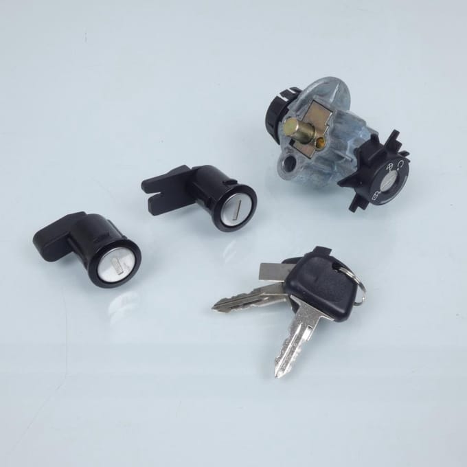 Kit serrure Kyoto pour Scooter Peugeot 125 Elystar 2002 à 2014 Neuf
