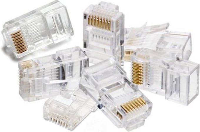 Modular plugs / stekker netwerk Cat5e RJ45 8P8C - 100 stuks