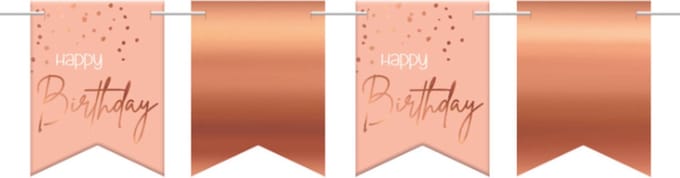 Folat - Vlaggenlijn Elegant Lush Blush - 6 meter