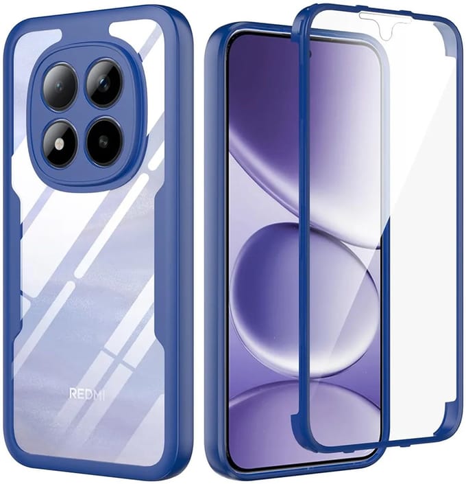 Hoesje geschikt voor Xiaomi Redmi Note 15 Pro Plus / Xiaomi Poco M8 Pro - Techsuit ColorVerse 360 Case met Screenprotector - Blauw