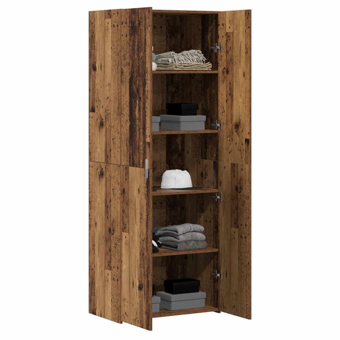 vidaXL - Highboard - Oudhout - 70 - x - 42,5 - x - 185 - cm