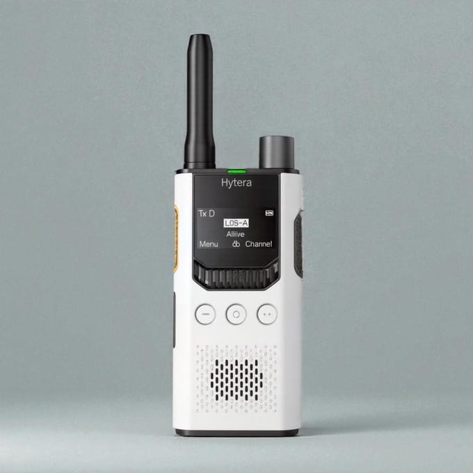 Hytera S1 PRO LF PMR446 compacte portofoon Vergunningsvrij - Pearl White