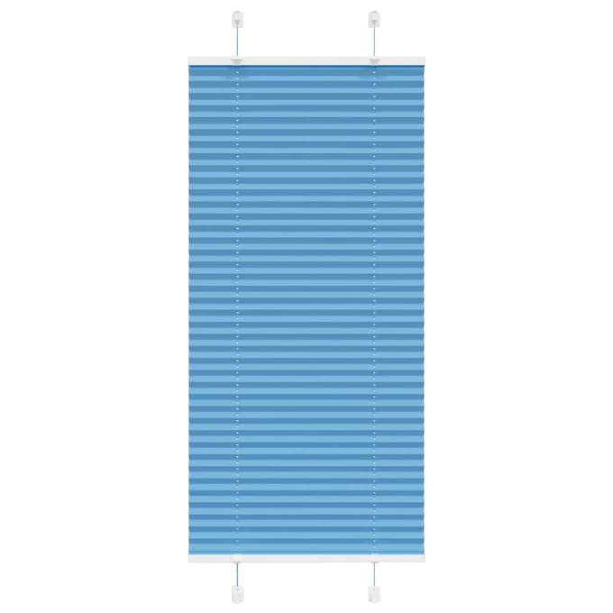 vidaXL - Plissé - rolgordijn - 65x150 - cm - stofbreedte - 64,4 - cm - polyester - blauw