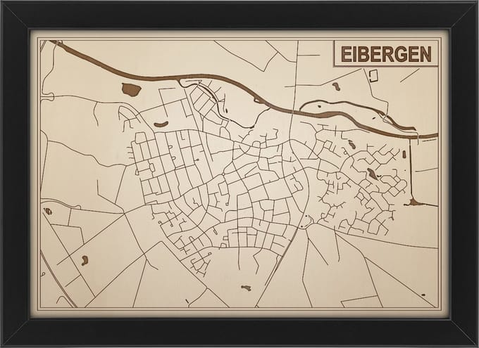 Decoratief Beeld - Houten Van Eibergen - Hout - Bekroned - Bruin - 21 X 30 Cm