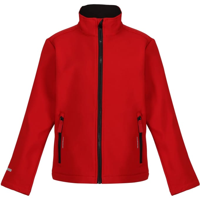 Regatta Kinder/Kids Ablaze 2 Layer Soft Shell Jas (Klassiek rood/zwart)