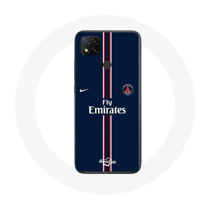 Coque - MANIACASE - Xiaomi Redmi 9C - Souple - Protection - PSG Nike Fly Emirates Logo