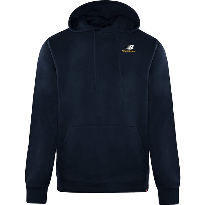 New Balance Long Sleeve Pullover Navy Heren Geborduurde Hoodie MT11550 ECL