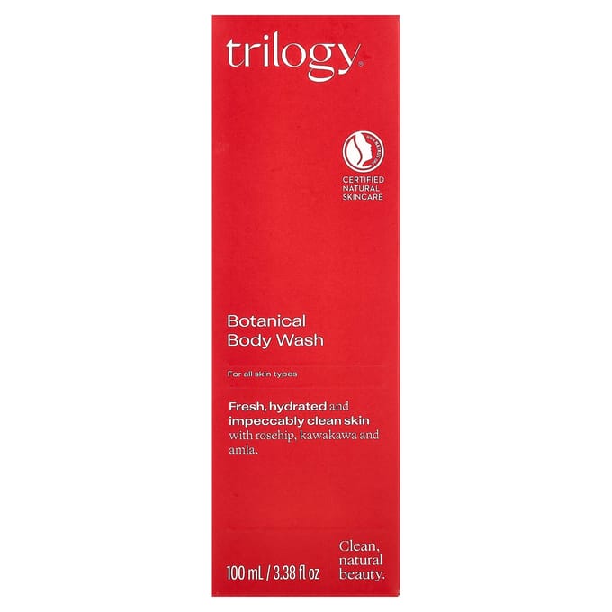 Trilogy, Plantaardige Body Wash, Alle Huidtypes, 100ml (3,38 fl oz) red